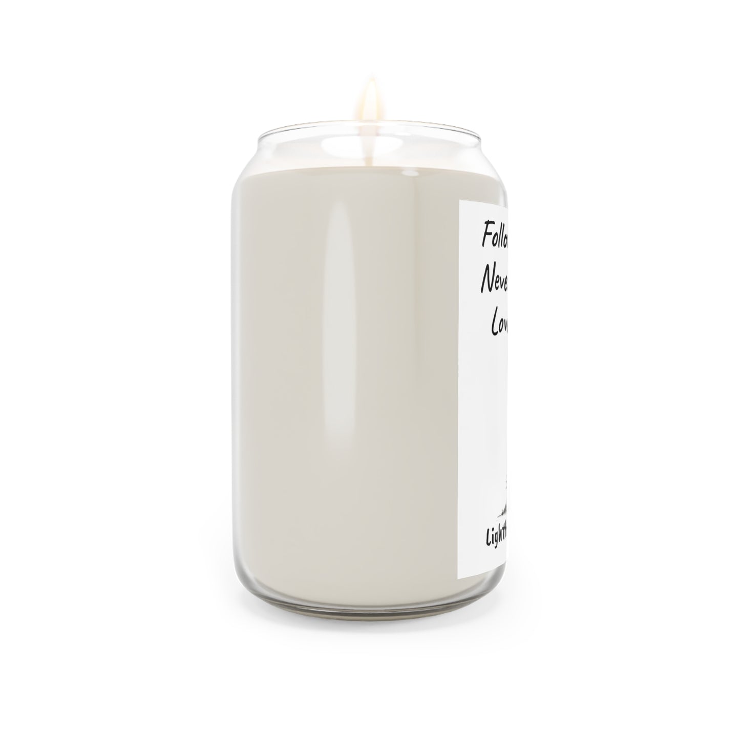 13.75oz Soy Candle - "Follow God’s Plan. Never Lose Faith. Love Above All."