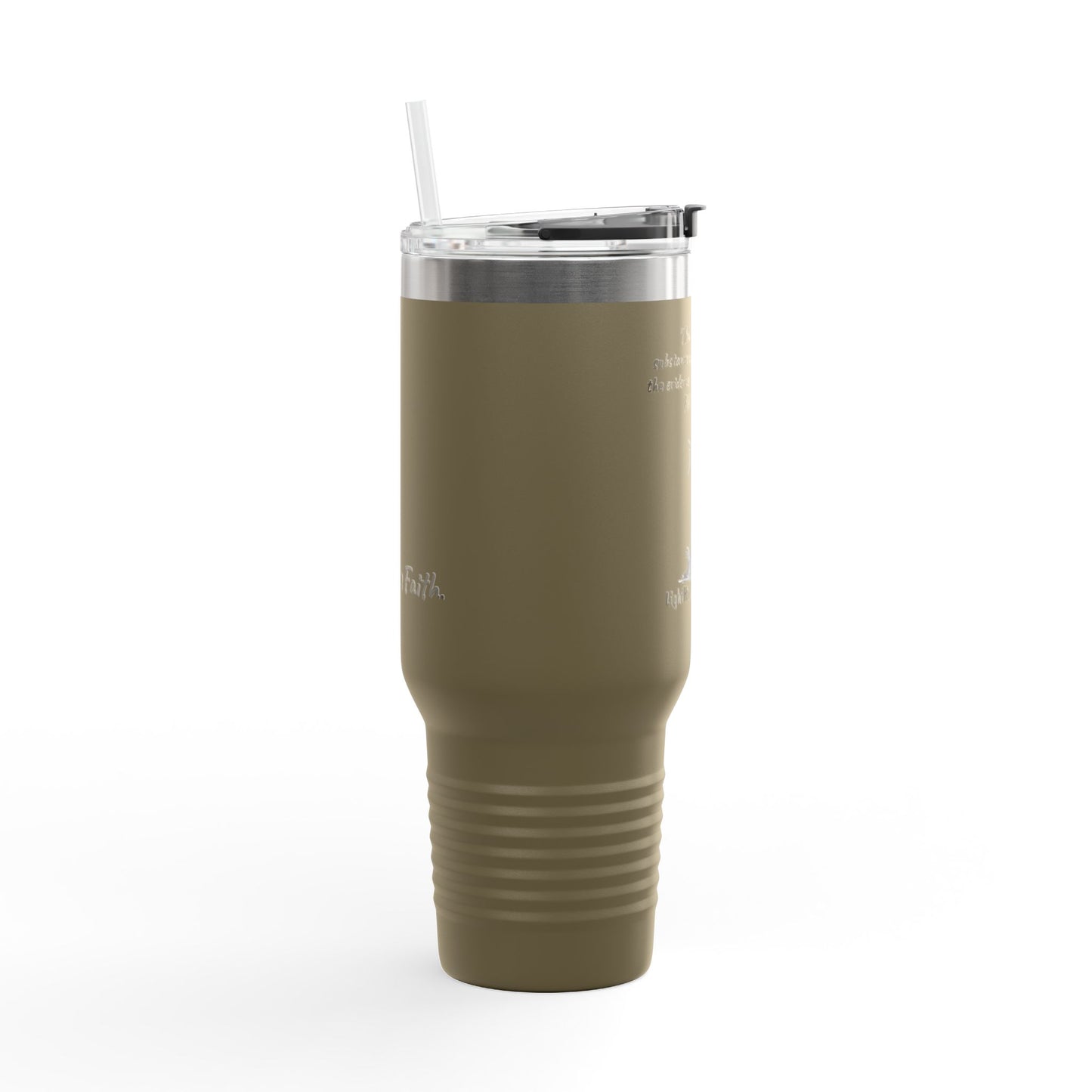 40oz Insulated Travel Mug "The evidence of things not seen." Hebrews 11:1 (KJV)