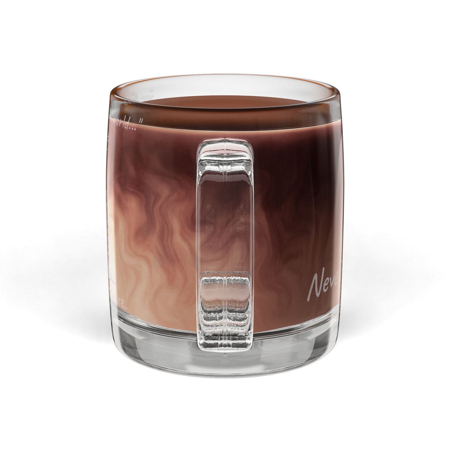 12.25oz Engraved Glass Coffee Mug - “For God so loved the world..." John 3:16 (KJV)