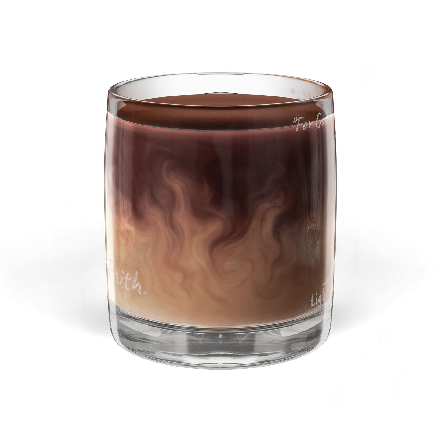 12.25oz Engraved Glass Coffee Mug - “For God so loved the world..." John 3:16 (KJV)