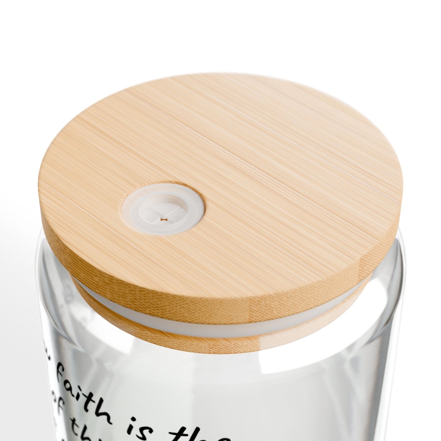16oz Sipper Glass - "The evidence of things not seen." Hebrews 11:1 (KJV)